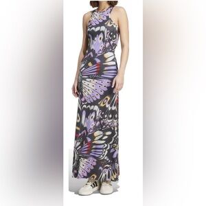 Farm Rio Adidas Maxi Dress Small EUC